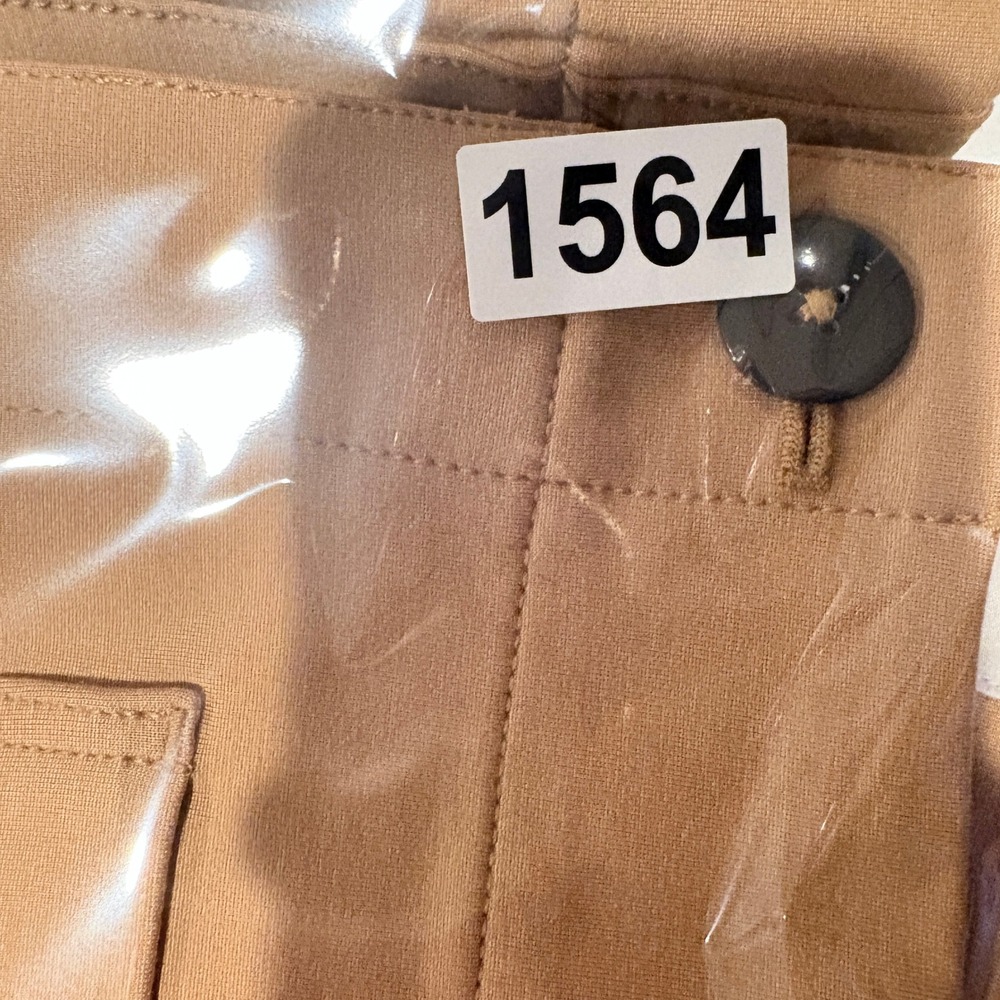 Maeve The Colette Pants Women 33 Tan Good Wide Leg Cropped High Rise Ponte - Picture 12 of 13